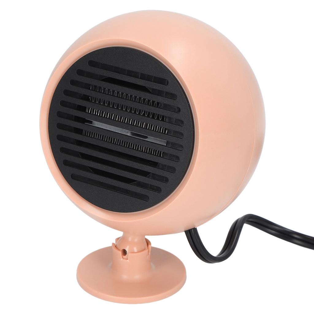 Car Heater Multi Angle Rotation Planetary Car Heater Portable Windshield Defogger Defroster Pink