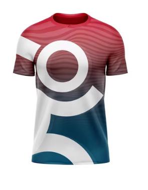 Simple Fashion Running T-Shirt Summer Casual Outdoor Fitness 3D Printed Men's Sports T-Shirt Shoe Neck T-Shirt