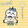 Cute Chiikawa 6cm Nanka Chiisakute Kawaii Yatsu Keychain Usagi School Bag Decorate Kawaii Keyring Anime Acrylic Holiday Gifts