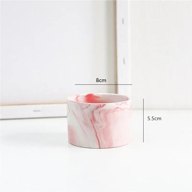 

Скандинавская керамическая железная художественная мраморная ваза с узором розовое золото зеленый настольный цветочный горшок для домашнего офиса вазы декоративный суккулентный цветочный горшок