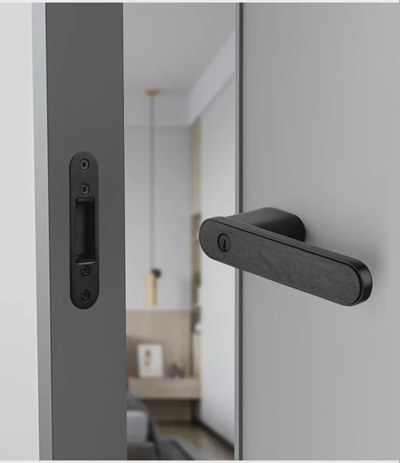 Minimalist Silent Magnetic Door Lock for Bedroom, Indoor Wooden Doors, and Bathroom