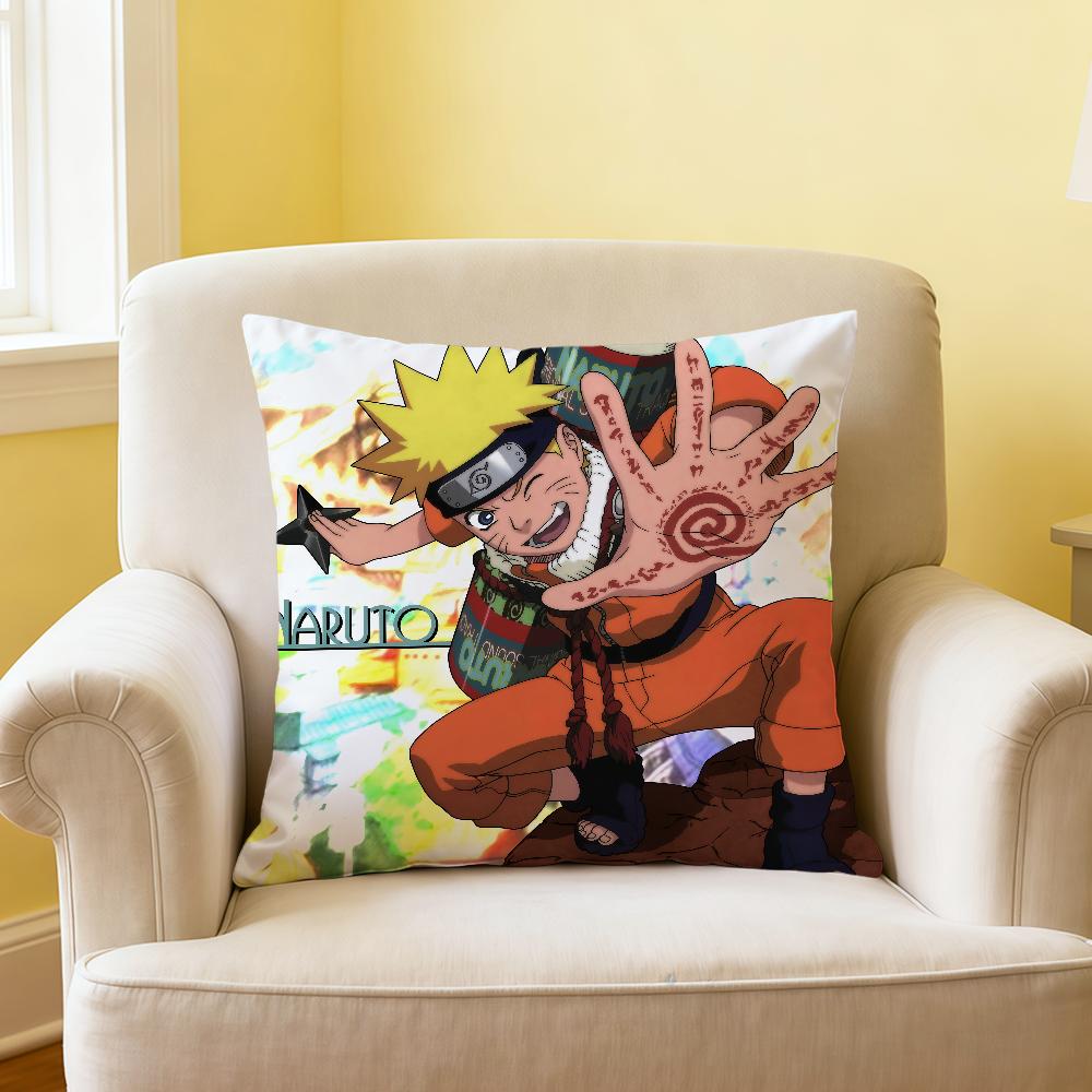 cushion Anime NNaruto cover Japan soft Comfortable Pillow Case manga for Sofa Living Room Home office Decor Protective Covers
