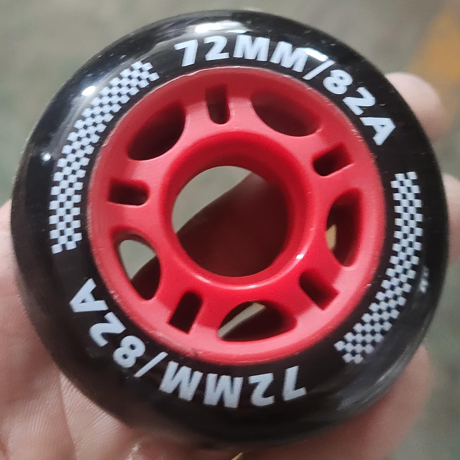 Ruidongle Customize High Rebound Roller Skate Wheels 72mm 76mm 80mm Professional Hockey Skate Shoe Wheels чёрный