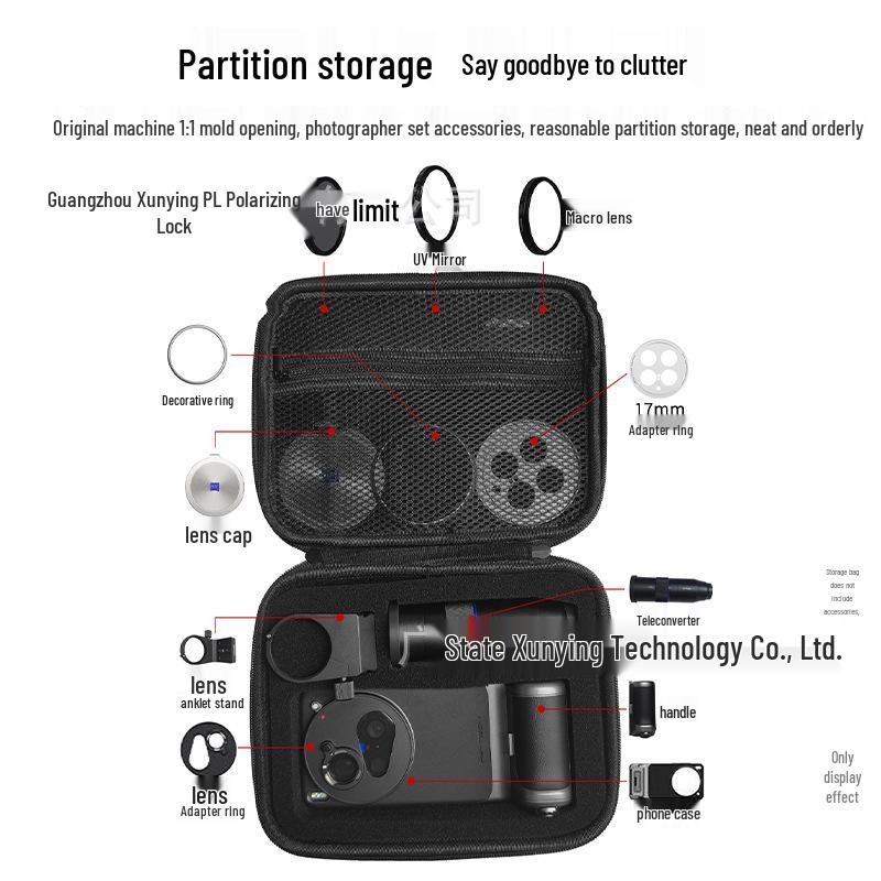 Kit de Fotógrafo Vivo X300 Pro: Bolsa de Almacenamiento Pro para Imagen y Mochila para Teleobjetivo