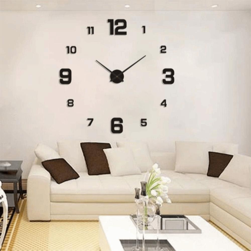 Silent Digital Clock Minimalist Hanging Clock Creative Wall Clock  Bedroom