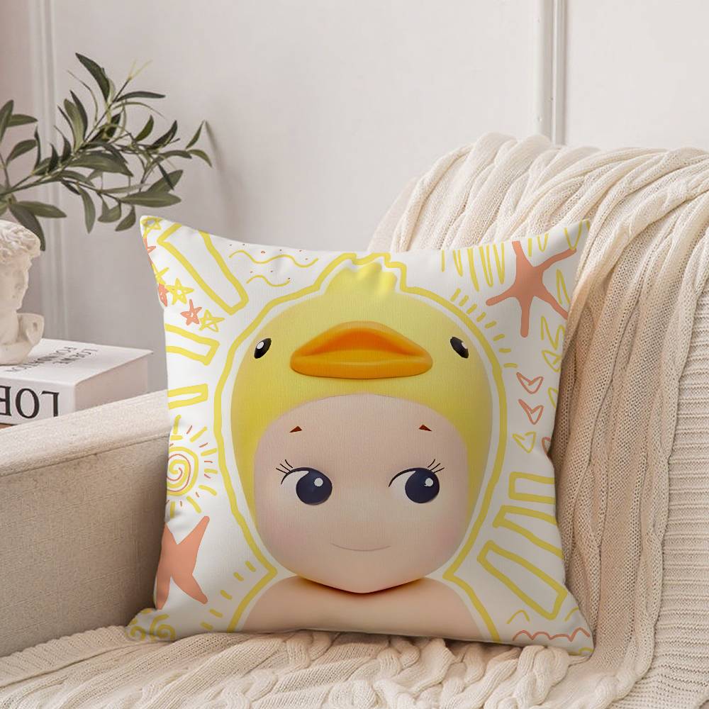 Cute E-elemental Kawaii Pillow Case Home Decor Throw For Sofa Bed Car Room Decor Gift Idea