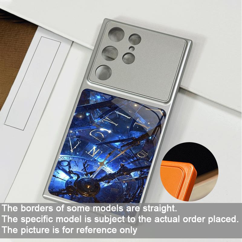 Creative Art Mechanical Printing Tempered Glass Phone Case for Samsung Galaxy S25 Ultra S24 S23 Plus S22+ S21 S20 FE Hard Cover