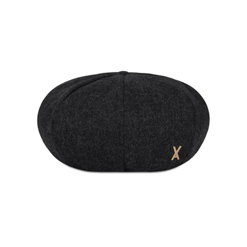 VARZAR VA Studded Octagonal Wool Beret Black