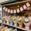 Premium Nonwoven Fabric Easter Rabbits Ear Banners Spring Festival Hanging Flag For Indoor Outdoors Holiday Decorating