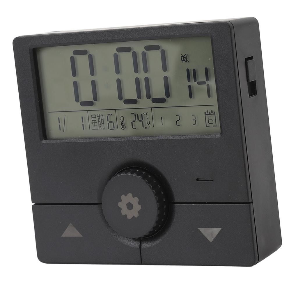 LED Electronic Clock Time Date Week Temperature Alarm Digital Alarm Clock for Living Room Office