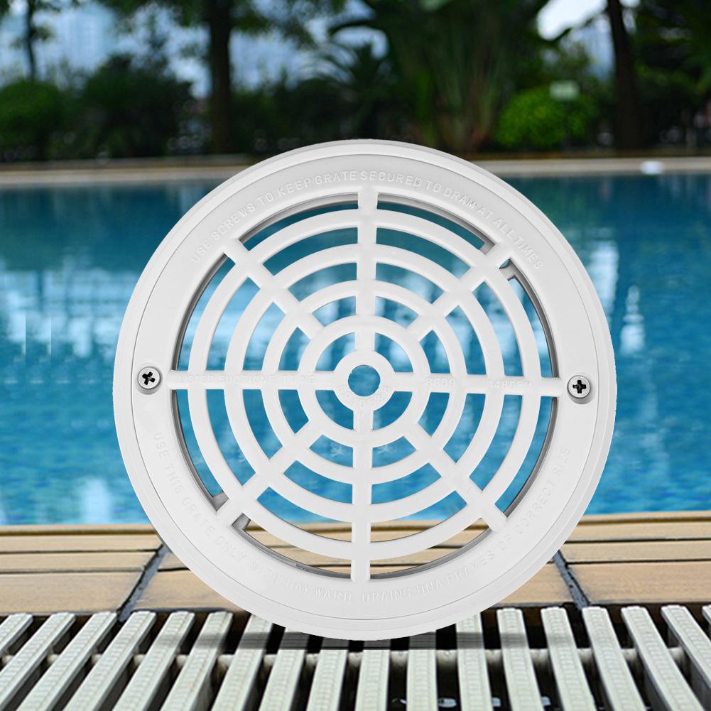 Plastic Pool Main Drain Cover with Screws Suit for Swimming Pools Replacement Accessary