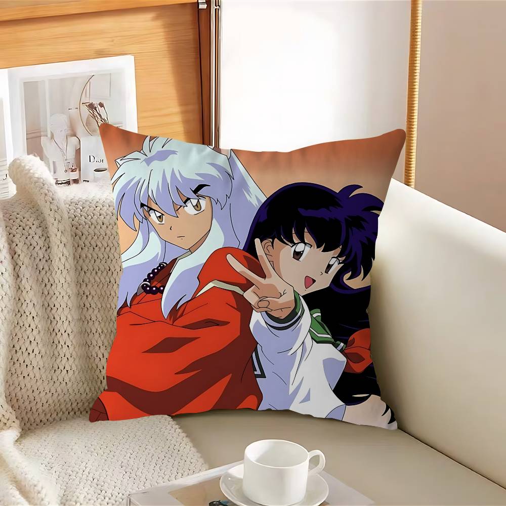 InuyashaeS Anime Pillow Case Removable Washable Cushion Cover – All-Season Soft Linen