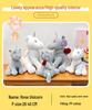 Cross-border Rose Unicorn Plush Toy - Cute Simulation Doll Gift for Girls