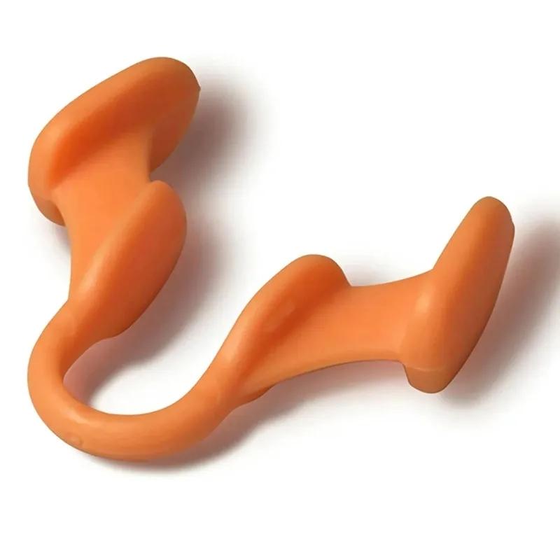 

Orange 1pcs Mini Stop Snoring Device Silicone Elastic Nose Clip Anti Snoring Supplies To Prevent Snoring Good Sleep