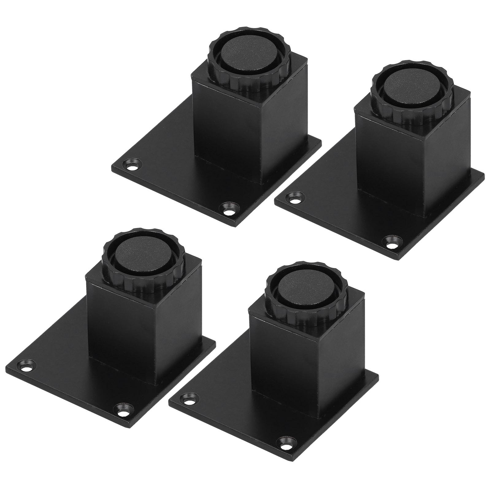 

4Pcs Set Furniture Leg Adjustable Height Aluminum Alloy Square Support for Sofa Cabinet60mm