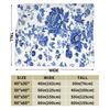 Blue Chinoiserie Blue And White Floral Roses Custom Soft Gift An UltraSoft Micro Fleece Blanket