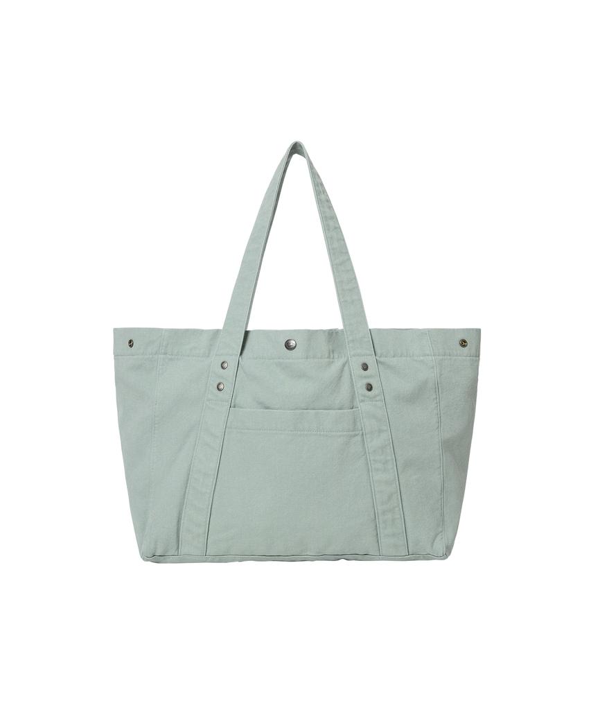 Wellbeing Express Washed Cotton Tote Bag Mint