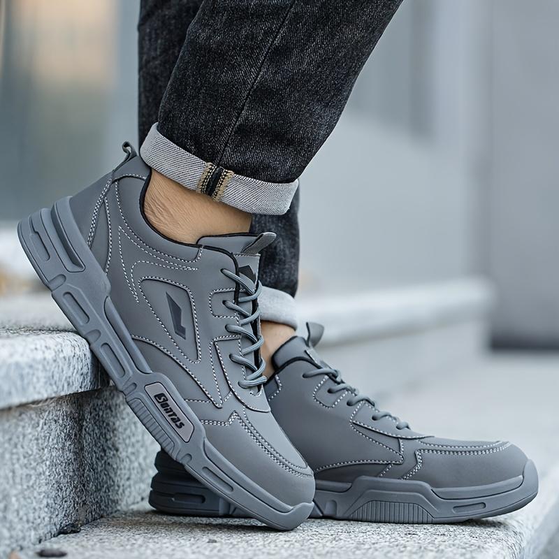 Men's Work Safety Boots Steel Toe Protection Wear-resistant Rubber Sole Outdoor Workers