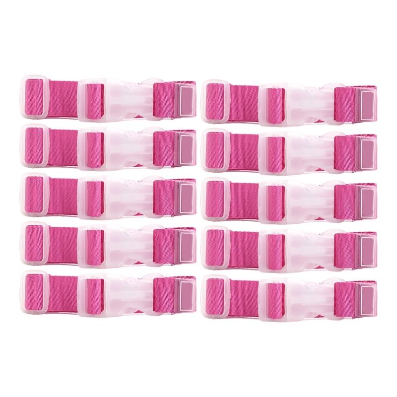 Nylon Suitcase Strap for Secure Attachments Adjustable Luggage Strap for Multiple Use In Daily and Outdoor Travel 10PCS