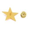 Five-Pointed Star Lapel Pin Collar Corner Women Mens Pentagram Brooch Badge Clips for Shirt Dresses Backpack Ornament