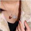 Elegant Butterfly Necklace for Women Luxe Design with Full Diamond Pendant Fashion Collarbone Chain Trendy Jewelry