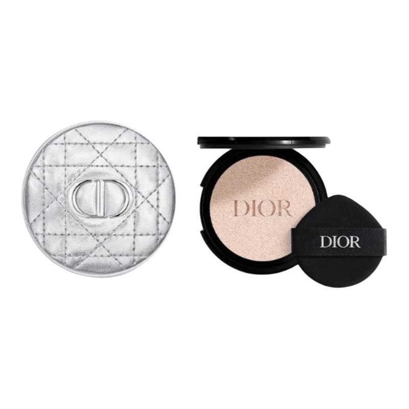 

DIOR Cushion Two-piece set: retro silver plaid air cushion shell + gelatin long-lasting soft mist matte air cushion core #00N 13g серебряный