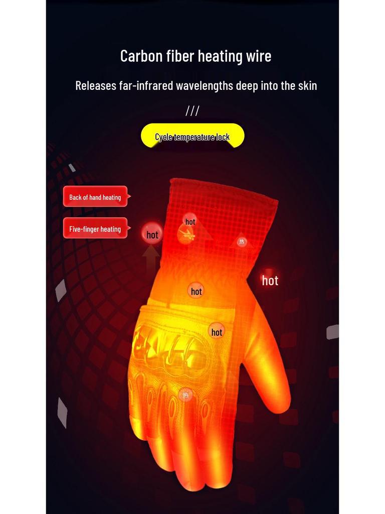 Winter Motorcycle Gloves: Cold-Proof, Warm, Impact-Resistant, Heated, Touchscreen & Waterproof for Men