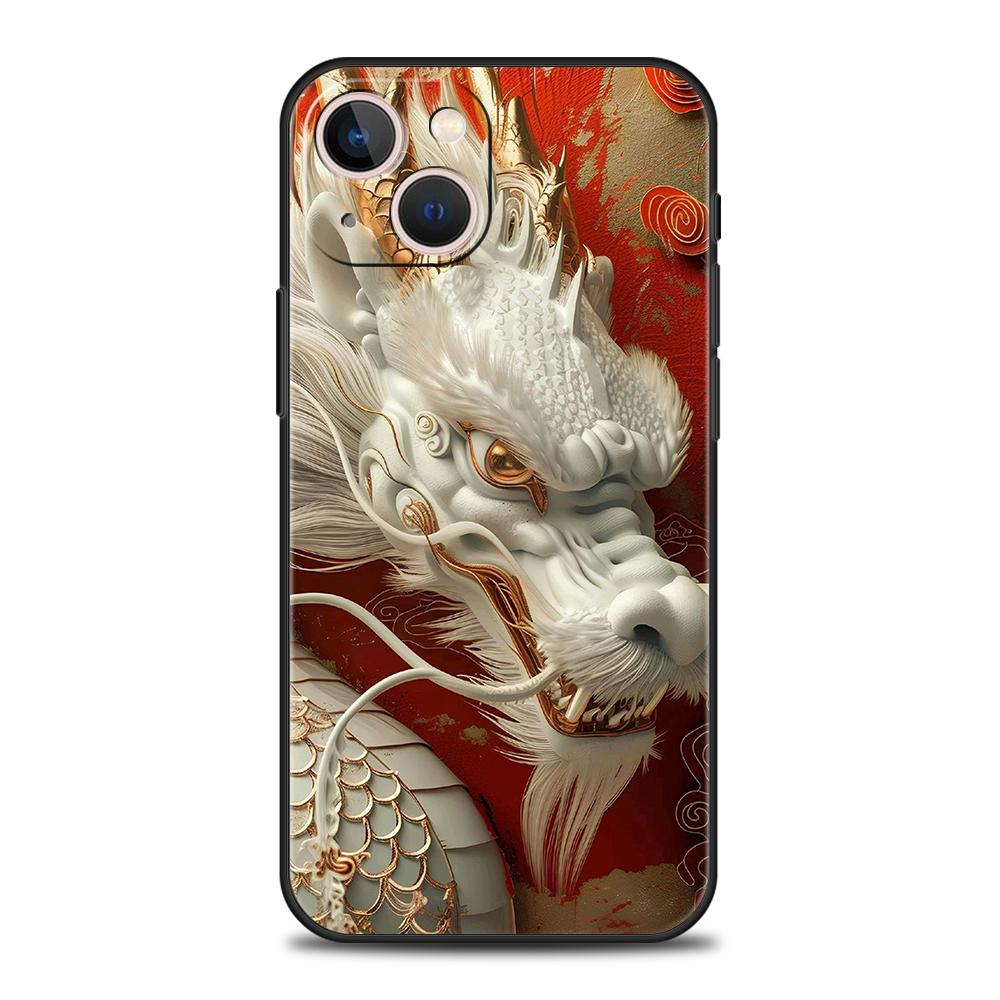 Cartoon Dragon Phone Case Cover for iPhone 16 15 14 13 12 Pro Max XR XS X 11 7 8 Plus Shockproof Silicone Soft Shell Capas Bags
