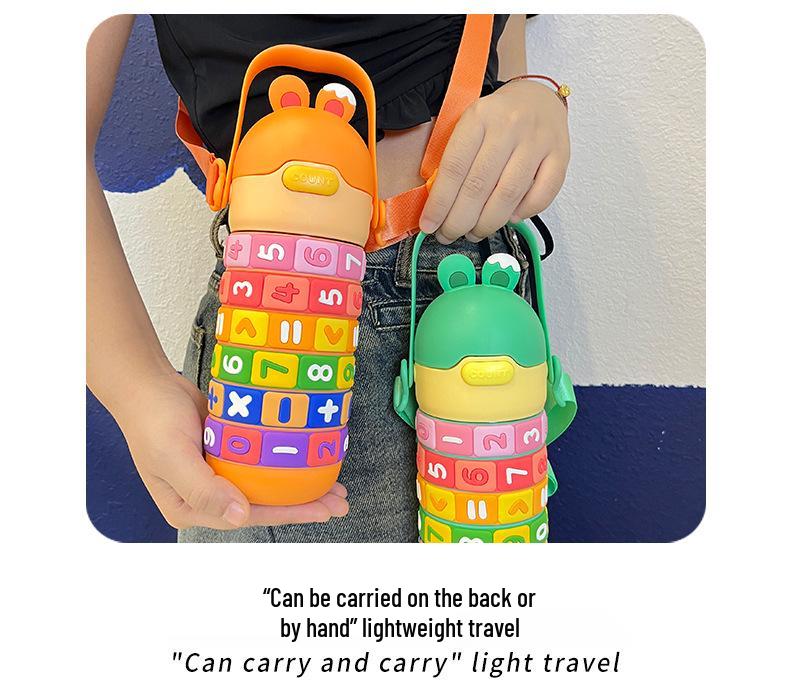 Portable Insulated Cup for Kindergarten Kids - 316 Stainless Steel, Large Capacity, Cute Design