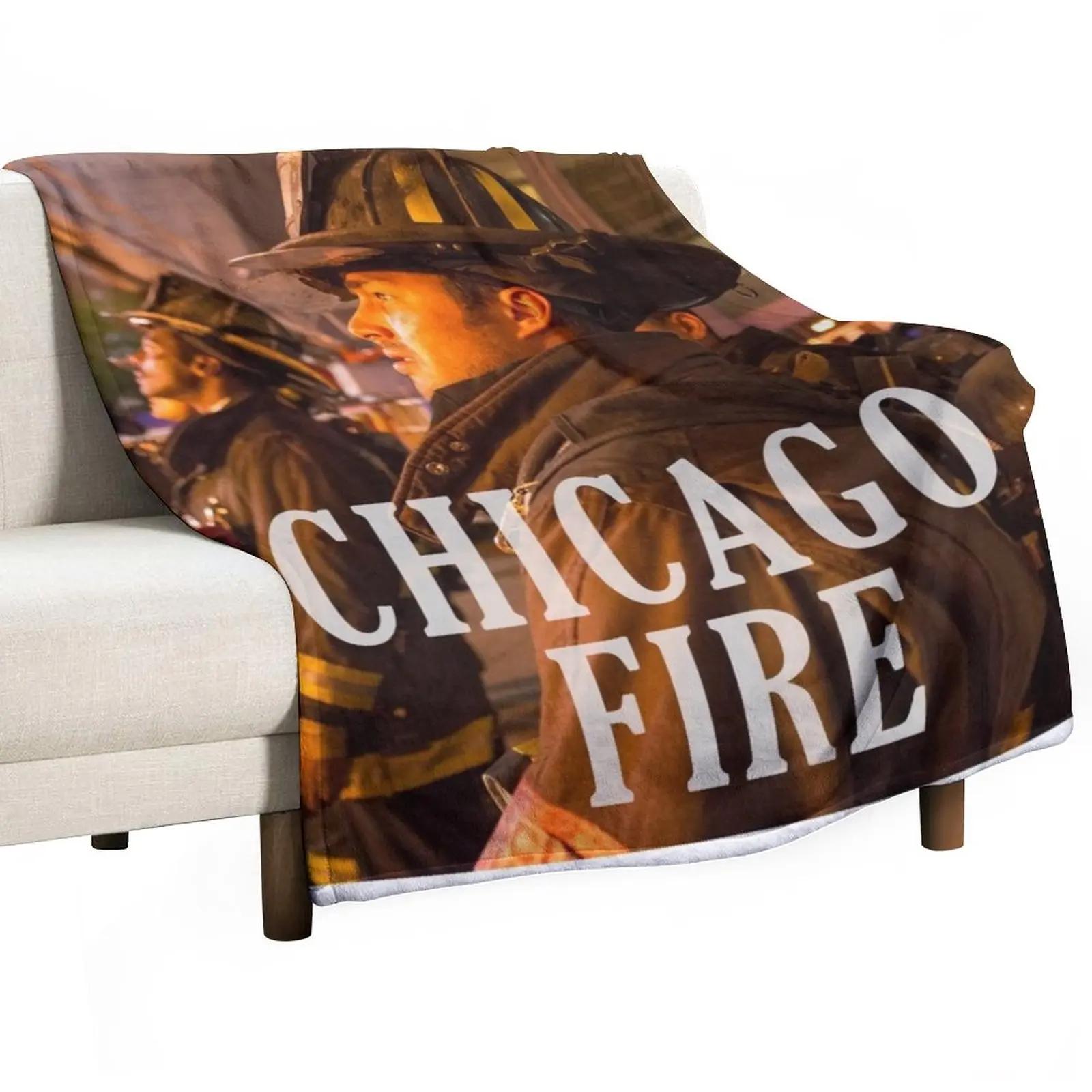 Chicago Fire Fighters Throw Blanket Baby Blanket Blanket Fluffy Sofa Blankets Decorative Bed Blankets 30x40in