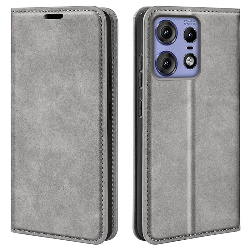 For Motorola Edge 50 Pro 5G Case Wallet Card Holder Skin-Friendly Leather Mobile Phone Cover