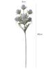 5 Pcs Artificial Flowers Artificial Flocking Eryngium Plastic Fake Plants Home Wedding Office Bedroom Living Room Coffee Table Decoration