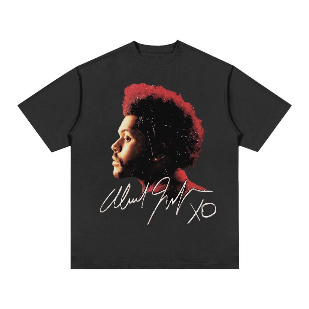 Americanstyle Vintage Portrait Tshirt 100 Pure Cotton Loose Fit Hiphop Trendy Brand For Both Unisex And Unisex