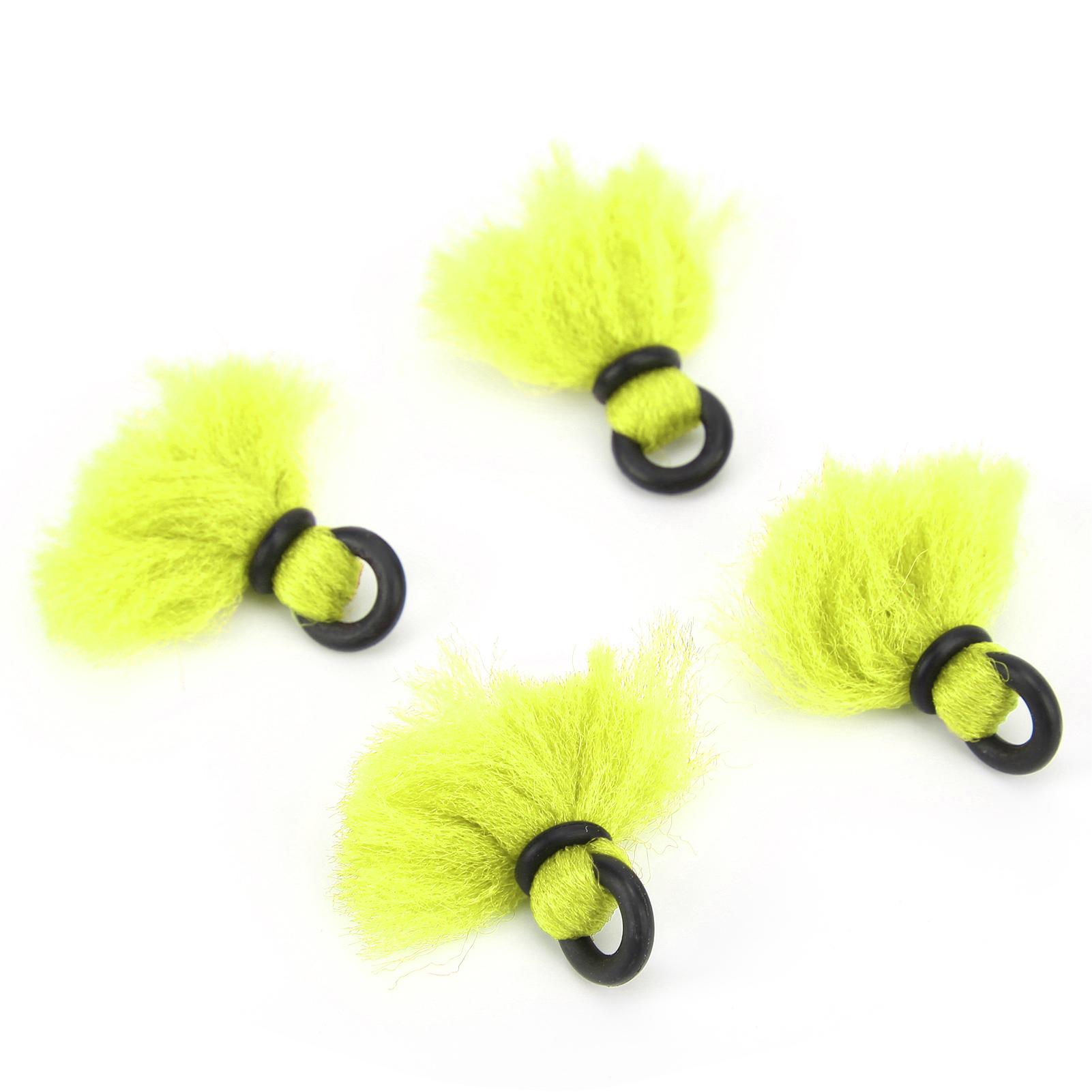 

4pcs Fly Fishing Float Yarn Strike Indicators Drift Hook Positioning Floats BobbersFluorescent
