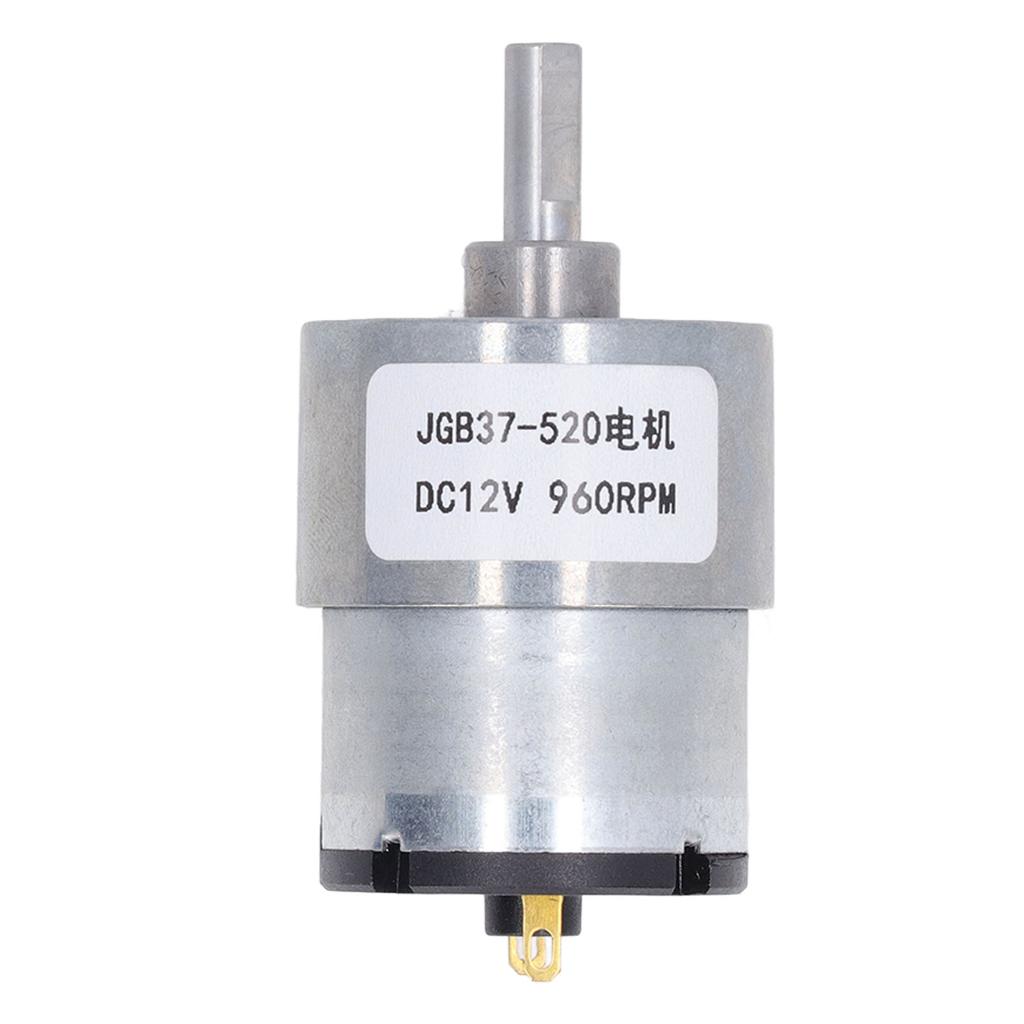 DC Gear Motor Good Conductivity Brass Coil Large Torsion CW CCW Stable Worm Gear Motor DC12V 960RPM