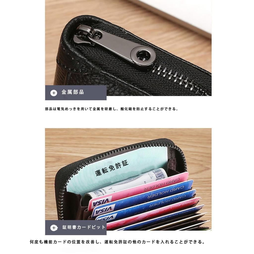 Mini Prevents Bill Large Accordion Card Coin Genuine Dusty Pink [LeTradeJP] Wallet, Folding, Bi-fold Wallet, Capacity, Style, Case, Box-type Purse,
