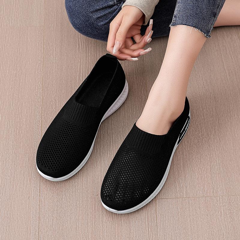 Spring new cloth shoes women's shoes breathable hollow mesh casual sports shoes women's middle school mother women's shoes