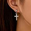 Trendy Women's Cross Ear Danglers – Popular European & American Style Earrings