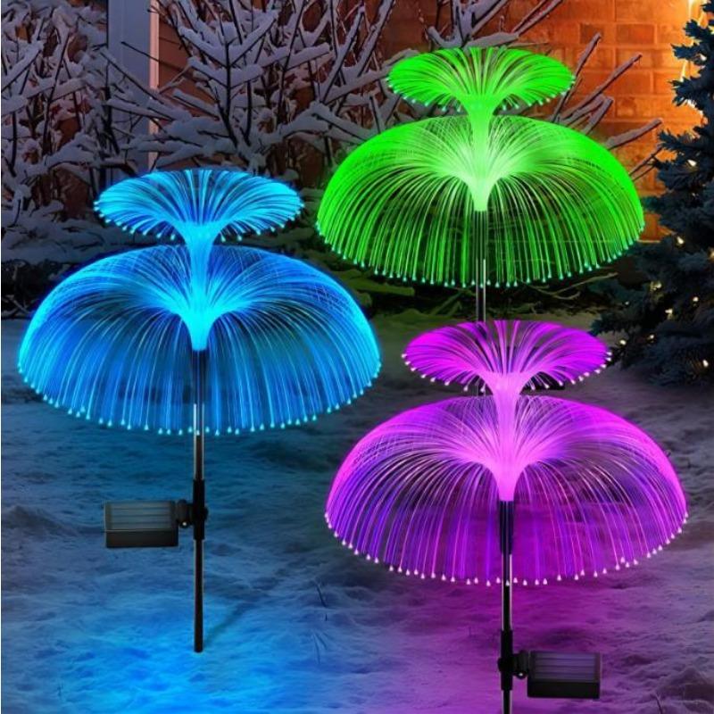 LED Garden Lights Jellyfish Decoration Solar Power Lights Waterproof Outdoor Pathway Solar Lamp Fairy Patio Villa Yard Decor