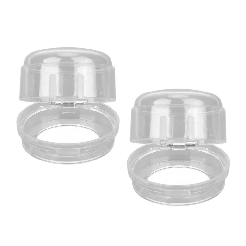 2 Stück Gasherd-Knopfabdeckungen Kindersichere Gasherd-Knopfabdeckungen Schutz für Zuhause Küche Transparent