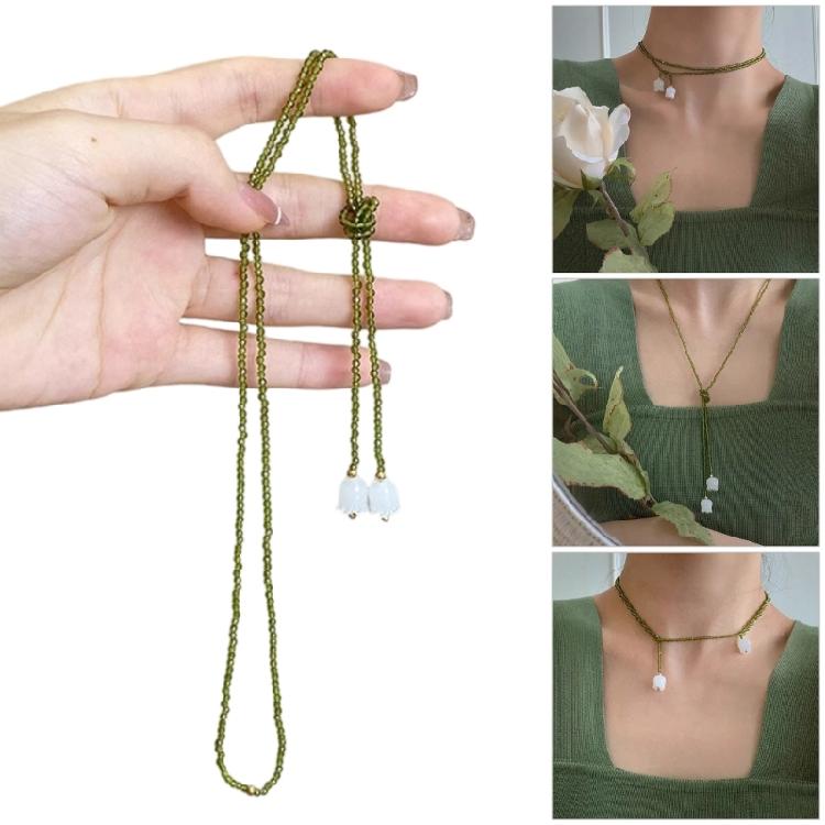 Trendy Beads Necklace Sophisticated Chain Necklace Clavicle Chain Perfect for Women Who Appreciate Timelesses Elegances