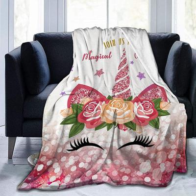 Unicorn Animated Flannel Blanket