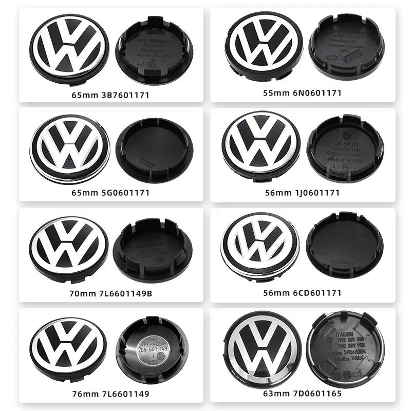 4pcs 56/60mm Wheel Center Cap Logo Hub Cover Badge Emblem Car Accessories For Volkswagen Tiguan VW GTI TOURAN PASSAT GOLF POLO