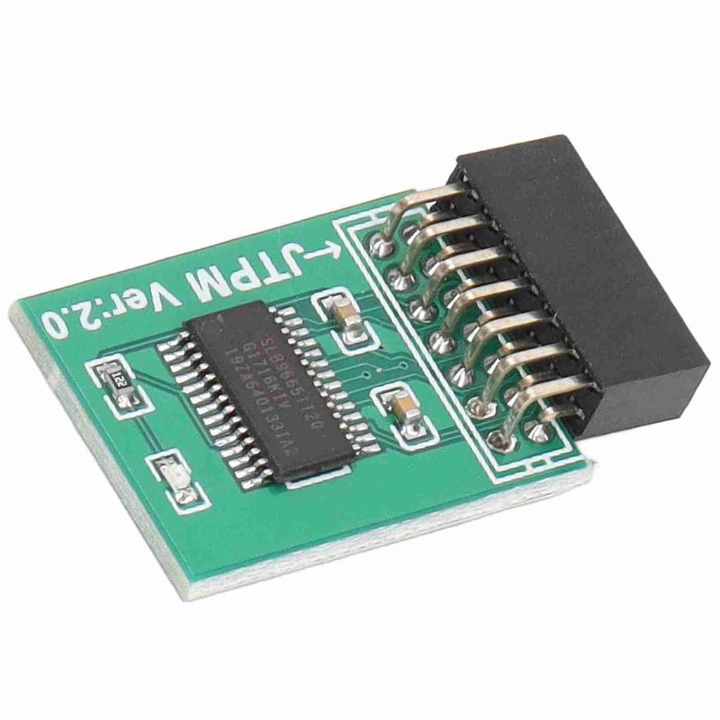 Msi TPM 2.0 Modul TPM 2.0 Modul Starke Verschlüsselung 14-Pin LPC-Schnittstelle TPM-Modulplatine für Win11 Grün
