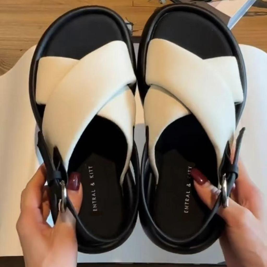 Sandals Fairy Wind Summer New Student Platform Muffin Roman Beach Shoes ins Tide