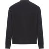 STONE ISLAND Ghost Series Fw24 Ghost Pieces Solid Color Stretch Organic Cotton Raglan Sleeve Crewneck Sweatshirt Men Sweatshirt Black 8115629F7-V0029