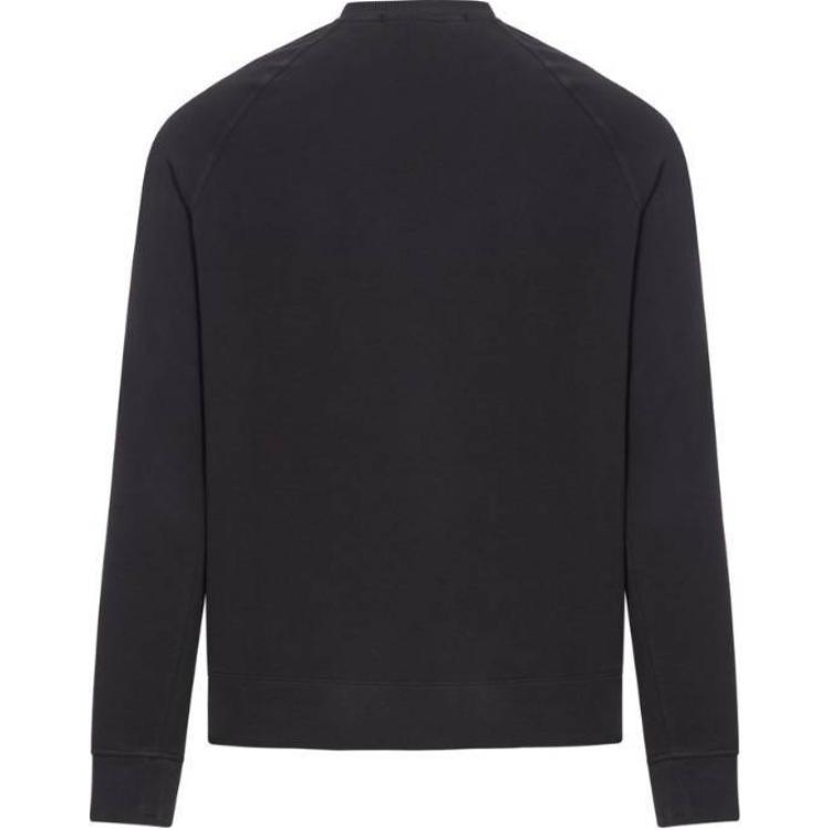 STONE ISLAND Ghost Series Fw24 Ghost Pieces Solid Color Stretch Organic Cotton Raglan Sleeve Crewneck Sweatshirt Men Sweatshirt Black 8115629F7-V0029