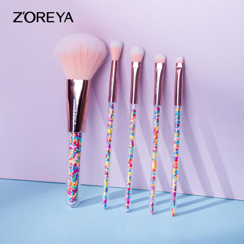 

Beauty Tools Foundation Eyeshadow Lip Brush Full Set Pink 10 Inner Diamond Makeup Brush Storage Set Makeup tools