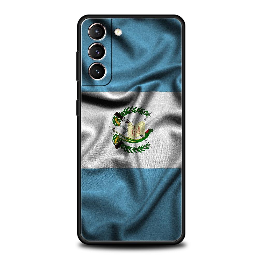 

Phone Case For Samsung Galaxy S25 Edge S24 S23 S22 S21 Ultra S20 FE 5G S10 S10E S9 Plus Soft TPU Cover Guatemala Flag Galaxy S23