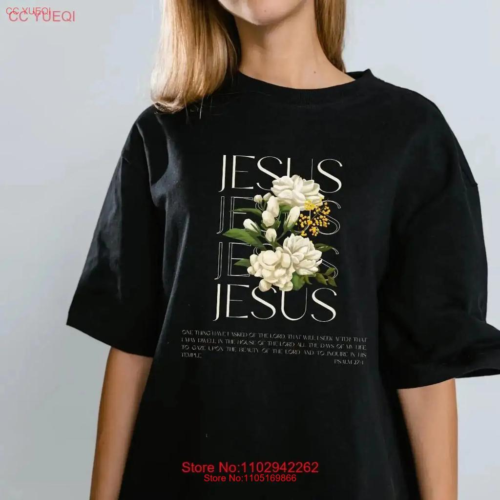 Jesus T Shirt Christian Faith Inspirational Religious Based Clothing Vintage Slightly Versatile Fashion Breathable